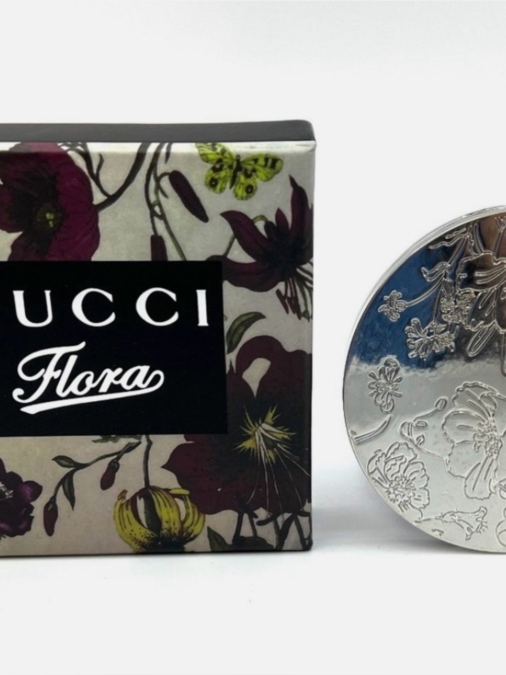 Embossed Gucci Flora Compact mirror